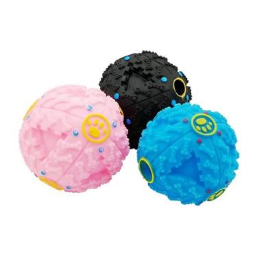 Imagem de Bola Interativa Com Som E Petisqueira Pet Cores Sortidas Cor Colorido 