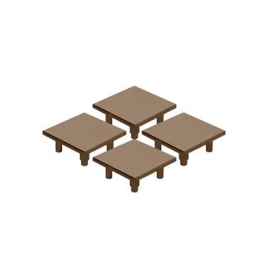 Imagem de Tampa Na Cor Champanhe Claro Para Acabamento Do Perfil Link Rometal, 1