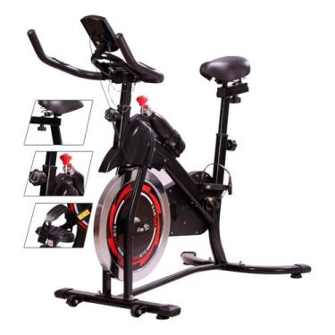 Imagem de Bike Spinning Bicicleta Ergométrica Roda Inércia 13kgs - NoBrand, Pret