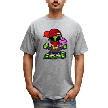 Imagem de Camiseta Masculina ET Gangster Money Alienígena Dinheiro - Bella Store