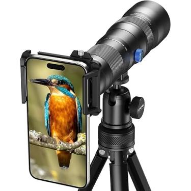 Imagem de Evil Eye Lente teleobjetiva com zoom 20-60X, lente teleobjetiva HD de alta potência com tripé e clipe universal para iPhone 16/15/14/13, Samsung, telefone Android e a maioria dos smartphones
