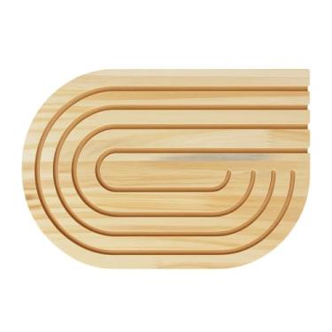 Imagem de Souplast de Madeira Pinus Multiuso Para Mesa Posta, Jogo Americano e Descanso de Pratos Cor:Pinus Com Verniz Incolor;Tam