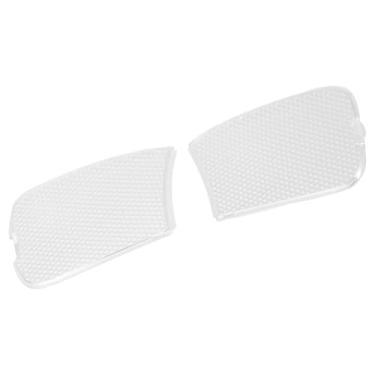 Imagem de Riloer Capa de luz de cortesia do painel da porta, 2 peças do painel da porta dianteira do carro cortesia da carcaça da lâmpada, compatível com Ford F-150 1997-2003 F65Z-13731-AA, F65Z-13741-AA