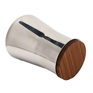 Imagem de Fydun Sifter de café Reutilizável, Cafeteira de Aço Inoxidável Em pó de Coleta de Aço de de de Filtro de Farinha de Cacau Com Tampa de Nogueira para Chocolate de Canela de Açúcar