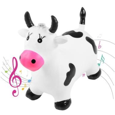 Imagem de Vaquinha Upa Upa Brinquedo Pula Pula Vaca Musical Infantil - Bee Toys,