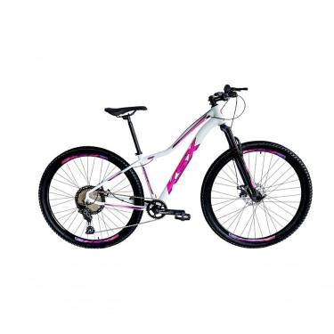 Imagem de Bicicleta Aro 29 Ksx Sd7 Feminina 12v Garfo Com Trava K7 11/50 Freios Hidráulicos Kit 1x12 - Branco/rosa/violeta Tam. 17