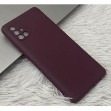 Imagem de Case Capa Capinha A71/A72 Samsung Galaxy Silicone Aveludado Proteção d