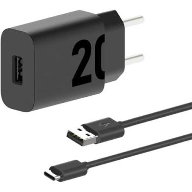 Imagem de Motorola, Carregador Turbo Power 20W, Cabo 1 Metro, Porta USBA, Cabo U