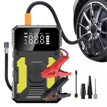 Imagem de Auxiliar Partida Bateria Portátil Compressor Ar Emergência - Nebi Maga