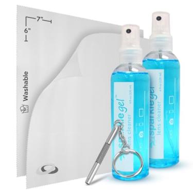 Imagem de OPTIPAK Kit de limpeza e reparo de lentes de gel antireflexo Sparkle – (2) spray de limpeza de óculos de 113 g, (2) pano de microfibra e chave de fenda para óculos, lentes e telas (conjunto de 5 peças