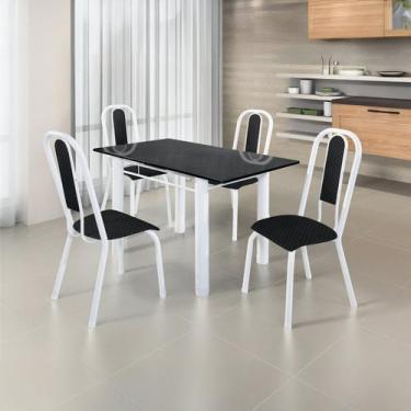 Imagem de Conjunto Sala de Jantar 4 Cadeiras Fortaleza - Tubulares Gol