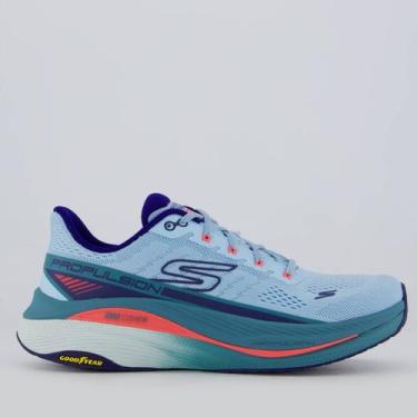 Imagem de Tênis Skechers Max Cushioning Propulsion Feminino Azul, 35