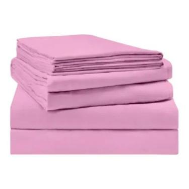 Imagem de Kit 5 Lençois Avulso King Sem Elastico Para Clinica Hospital Hotel Per