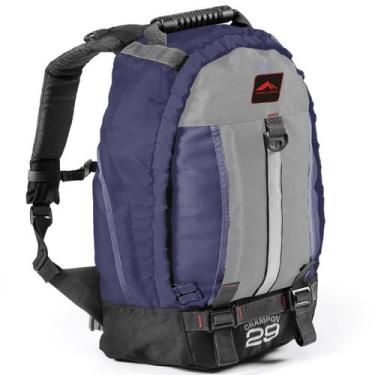 Imagem de 0029 - Mochila Crampon 29 - Marinho Com Cinza - Trilhas & Rumos