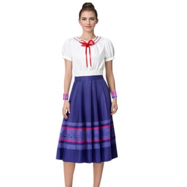 Imagem de Nahzsai Vestido de fantasia Dolores Luisa para mulheres, família Madrigal, Halloween, cosplay, festa, fantasia, Luisa, 3G