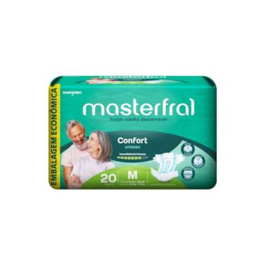 Imagem de Fralda Geriátrica Masterfral Comfort Tamanho M com 20 Unidades - Embal