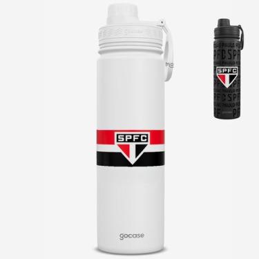 Imagem de Garrafa Térmica Gocase Fresh 650ml Oficial do São Paulo, SP 23. Faixa 