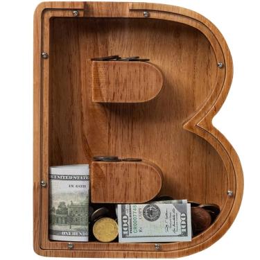 Imagem de Carta infantil extra grande de madeira para cofrinhos de 30 cm