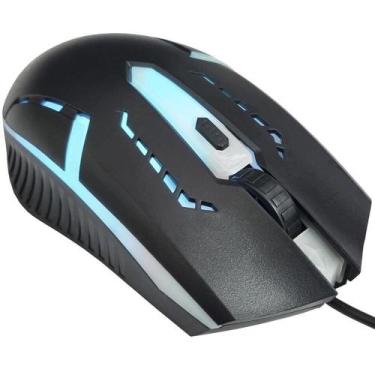 Imagem de Mouse Gammer Para Jogos Com Fio Iluminação Led 7 Cores Usb - B-max