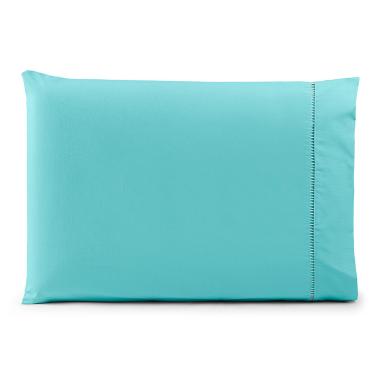 Imagem de Fronha Avulsa 70cm x 50cm 1 Peça Paris  Percal 150 Fios 100% Algodão - Verde Tiffany