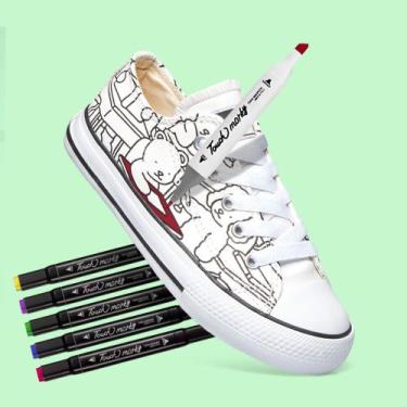 Imagem de Tenis All Bobbie Goods Infantil Para Pintar Acompanha Canetinhas 208k 
