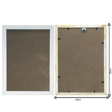 Imagem de Kit 10 Porta Retrato 20X30 Moldura Branca A4  Tamanho 