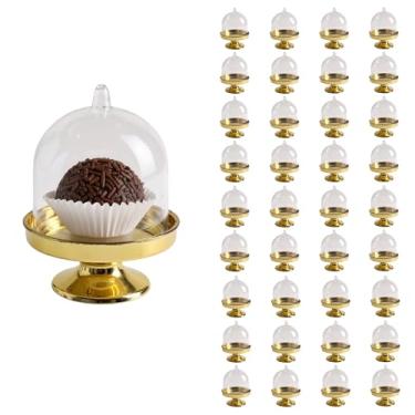 Imagem de Kit 36 Enfeite Mini Cúpula para Doce ou Lembrancinha Festa Casamento Cha Bebe Aniversário 8 x 5,5cm