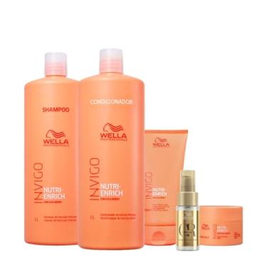 Imagem de Kit Wella Professionals Invigo Nutri-Enrich Reflections Salon Máscara Leave-in Oil (5 produtos)