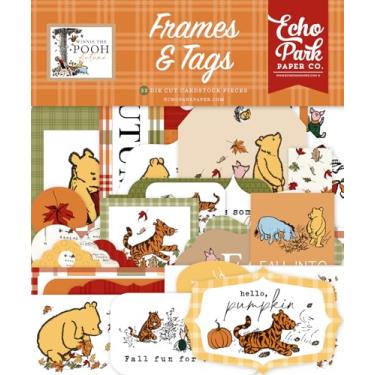 Imagem de Echo Park Paper Molduras e etiquetas de outono Ursinho Pooh, multi