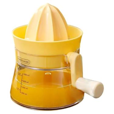 Imagem de Espremedor de limão portátil, espremedor de suco removível de 500 ml com escala, espremedor de laranja com bico de despejo fácil, utensílios de cozinha para casa, sala de jantar.