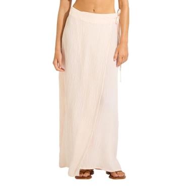 Imagem de Seafolly Saia maxi feminina, Pedra de edição de praia, GG