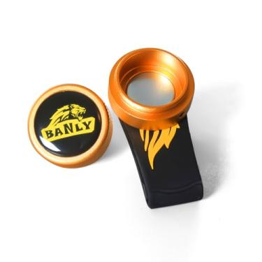 Imagem de Banly Suporte de giz de piscina com clipe de cinto fixo, giz de bolso com clipe magnético portátil, mini suporte de giz de bilhar, estojo de giz para taco de sinuca caixa de recipiente para utensílios