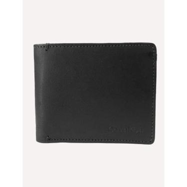 Imagem de Carteira Calvin Klein Couro Horizontal Logo Floater Preta-Masculino