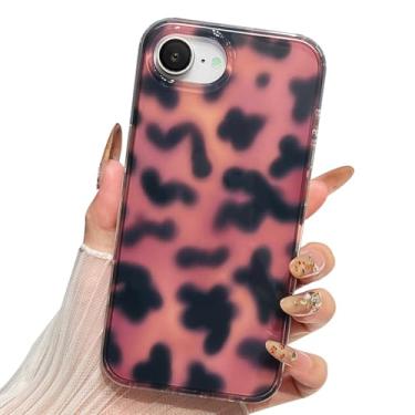 Imagem de Jmltech Capa para iPhone 16e Cheetah Leopard Cute Girly Women Clear Shockproof Protective Clear Aesthetic Trendy Phone Cases para iPhone 16E estampa de tartaruga