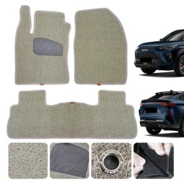 Imagem de Tapete Borracha vinílica Carro Haval H6 2024 2025 2026 Cor Bege Linha 