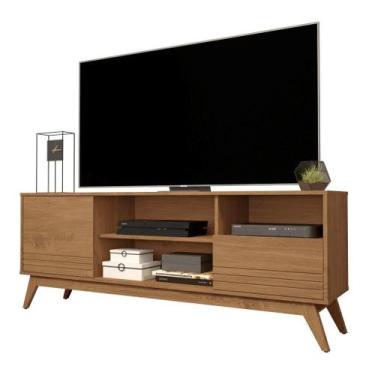 Imagem de RACK BANCADA CAIRO 1.60m PARA TV ATÉ 60'' pol PÉS RETRO 2 PORTAS COR F