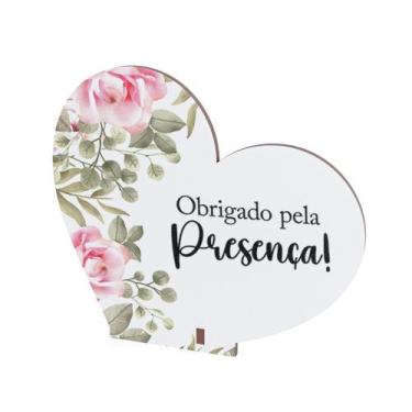 Imagem de Kit 30 Lembrancinhas MDF De Agradecimento Casamento Aniversário - Supr