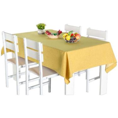 Imagem de Toalha de Mesa 6 Lugares Tecido Rústico Premium - Armazem do Enxoval, 