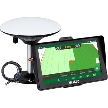 Imagem de MYACUC Navegador GPS de trator para agricultura de precisão, navegador GNSS agrícola com tela sensível ao toque de 23 cm, adequado para pulverização de aração e semeadura, atividades agrícolas
