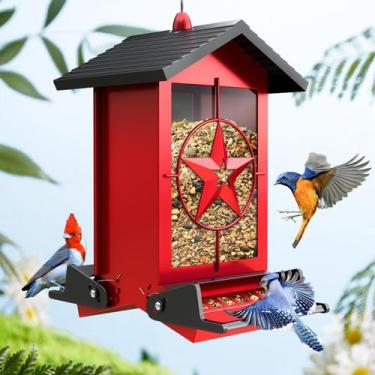 Imagem de Alimentador de pássaros à prova de esquilo Buteafly Outdoors Hanging M