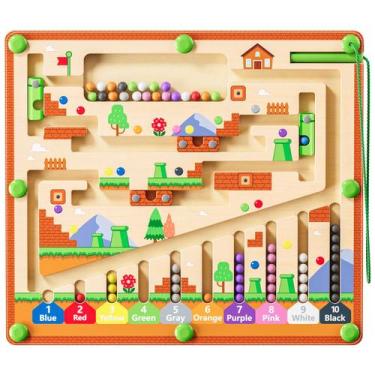 Imagem de Tabuleiro de atividades Magnetic Maze Montessori Toy de 3 anos ou mais