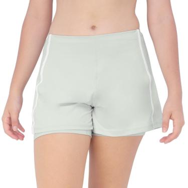 Imagem de Shorts Fila Duplo Tennis Sports Club Cinza Claro e Branco-GG