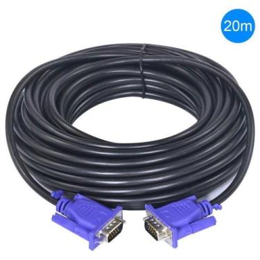Imagem de Cabo Vga D-sub 15 Pinos Para Monitor 20 Metros Vga-20 - VINIK