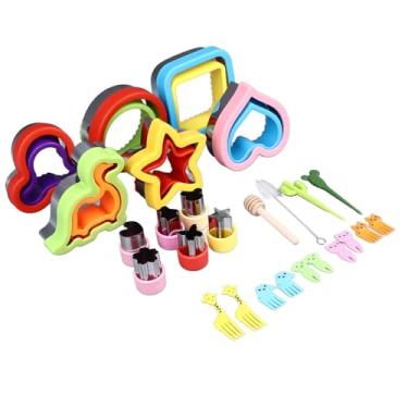 Imagem de Aramox Cortador de Sanduíche e Conjunto de Seladores, Aço Inoxidável Cutador de Molde de Caixa de Aço Inoxidável para Frutas de Biscoito de Pão Com 22 PCs Com Alça