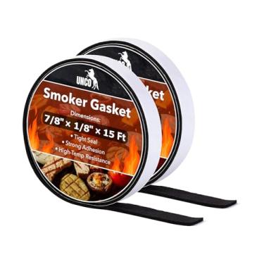 Imagem de UNCO - Junta de defumador, 3,5 m, 1,2 x 1,2 cm, junta de grelha, junta térmica,