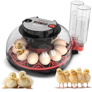 Imagem de YinRazer Chocadeira Para 12 Ovos, Viradora Automática Com Controle De Temperatura E Umidade, Chocadeira, Alarme Baixo, Frango, Pato, Peru, Ganso