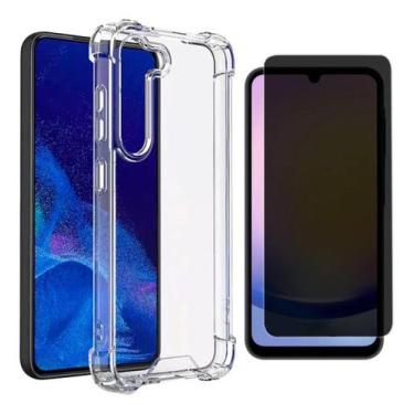 Imagem de Capa Antiqueda e Película Privacidade 5D Para Samsung Galaxy A07 - Pho