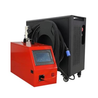 Imagem de Máquina de soldagem a laser MCWlaser 1500W 2024 Mais recente soldador a laser portátil 3 em 1 com resfriamento a ar 110V Limpador de solda para limpeza e corte a laser