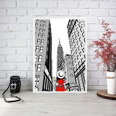 Imagem de Quadro Decorativo Nova York - Turista 33X24Cm