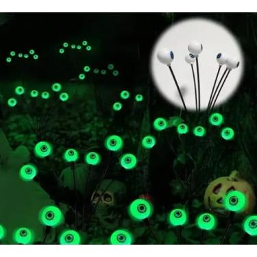 Imagem de Luzes Solares Halloween 6 Peças Globo Ocular LED Jardim Decoração Festa IP65 Automático